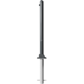 Ornamental bollard | Series 468B | � 60 mm | foldable, self-engaging lockfor casting in concrete, with hot-dip galvanized groundsocket part-no. 470.60, approx. 400 mm below ground | with triangular locking mechanism acc. with DIN 3223 | without eyelet